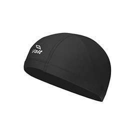 Voit - Gorro de natación para Adultos, Licra, Color Negro