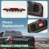LQI Third 3rd Brake Light Clear & Red Compatible with