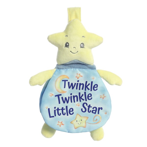 ebba™ Educational Story Pals™ Twinkle Twinkle Little Star Baby Stuffed Animal - Bedtime Soft Book - Sensory Development - Yellow 9 Inches