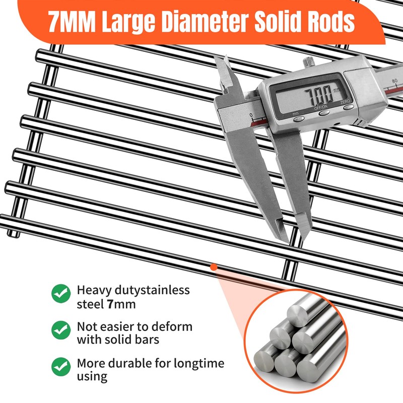 STCNADCR 1 Pack 91601 Gas Grill Steel Wire Rock Grate
