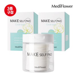 Mediflower 메디플라워 메이크업 셀프 패드 100매+리필 130매x2 / 화장솜 클렌징패드 토너패드 MediFlower Makeup Self Pad 100 Sheets + Refill 130 Sheets x2 / Makeup Cotton Cleansing Pad Toner Pad
