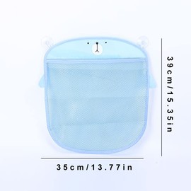 Bath Toy Net, Bath Toy Storage, with Suction Cup Hook, for Storing Toys or Other Useful Items, Blue