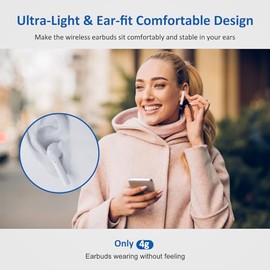 Auriculares Inalámbricos, Auriculares Bluetooth 5.3 HiFi estéreo con pantalla LED,auriculares intrauditivos resistentes al agua con cancelación de ruido para TV Portátil Teléfono Deporte Entrenamiento