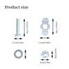 4 Piece Screw Fitting Set for Airline Rail, 20 mm,