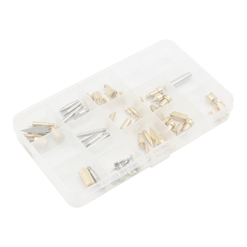 Tiardey 55PCS Wood Burning Accessories Wood Embossing Tips Carving Tool