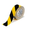 Brady ToughStripe Nonabrasive Diagonal Stripes Floor Marking Tape, 100' Length,