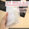 Portable Jewelry Storage Organizer, Clear Double-Sided Protective Folder with Snap