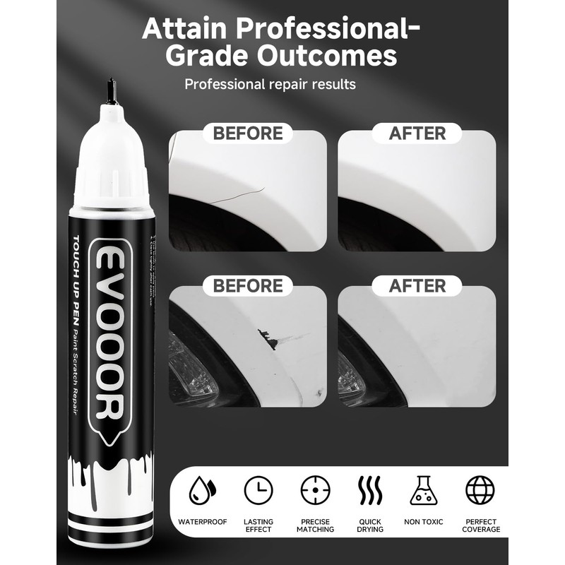 EVOOOR PSC/JSC Billet Silver Metallic Touch Up Paint Compatible with