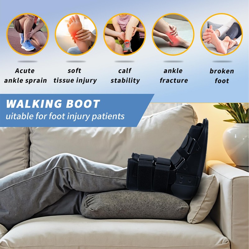 kefit Walking Boot, Orthopedic Boot Fracture Boot for Sprained Ankle,