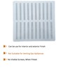 SHMOX 9x9 Inch (229X229mm) Adjustable Air Vent Cover for Effortless
