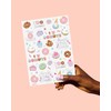 xo, Fetti Donut Temporary Tattoos - 50 Iridescent Styles |
