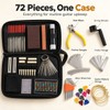 72-Piece Guitar Repair Tool Kit – Guitar Maintenance and Setup
