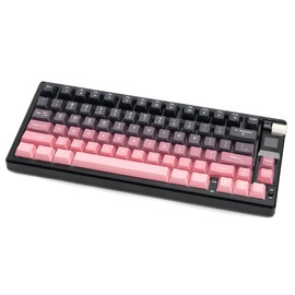 MY-K79 Gradient Wireless Mechanical Keyboard,Linear Red Axis Gaming Keyboard with TFT Smart Display&Knob,Hot Swappable Gasket Mount 75% Layout with Knob,RGB Backlit Bluetooth/2.4G/USB-C (Gray)