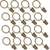 16 Pack Curtain Rings with Clips, Window Clip Rings Curtain
