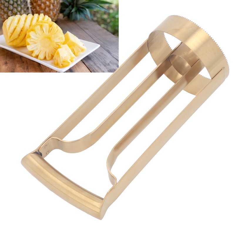 Pineapple Corer Gold Stainless Steel Pineapple Corer Peeler Cutter Fruit