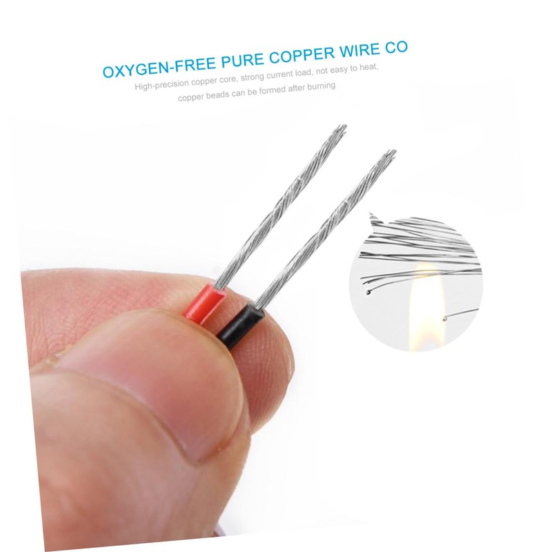 TEHAUX 1pc Copper Wire Audio Cable Speaker Cord with Cover