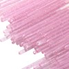 200 pinceles desechables para pintalabios de cristal, color rosa