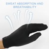 SYHSYC Cotton Gloves Textile Gloves Fabric Gloves Work Gloves Black
