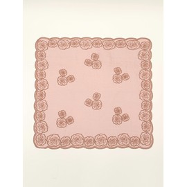 Floerns Damen Blumen Stickerei Haar Schal Stirnband Sheer Haar Bandana, Burgunder, Einheitsgröße