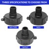 3PCS IBC Tonneau Adapter Set, 2" NPS Female to 3/4"