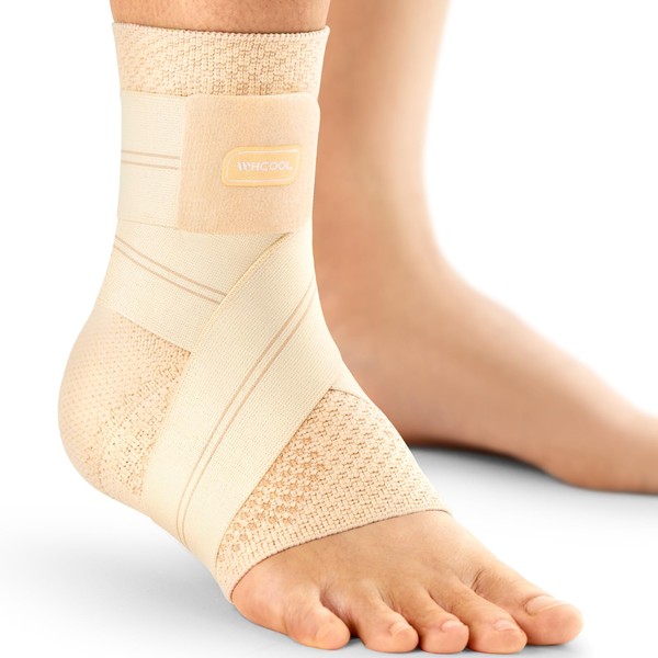 WHCOOL Flat Knitting Ankle Brace for Women&Men, 7-Zone Dynamic Compression