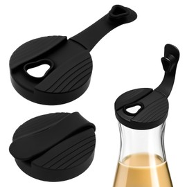 2 Pack Replacement Lids For Good Seasons Salad Dressing Cruet Glasses, Leakproof Good Seasons Cruet Lid, Reusable Compatible with Good Seasons Glass Bottles