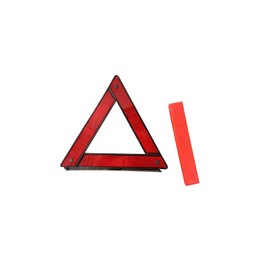 YFFSFDC Folding Triangle Stop Sign for Vehicles, Suitable for Day and Night Use, Emergency Response Item, Disaster Preparedness, Compact Storage Possible, Includes Dedicated Storage Case (Red, 1 Piece