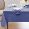 Softalker Linen Textured Rectangle Tablecloth, Waterproof Wipeable Farmhouse Burlap Table