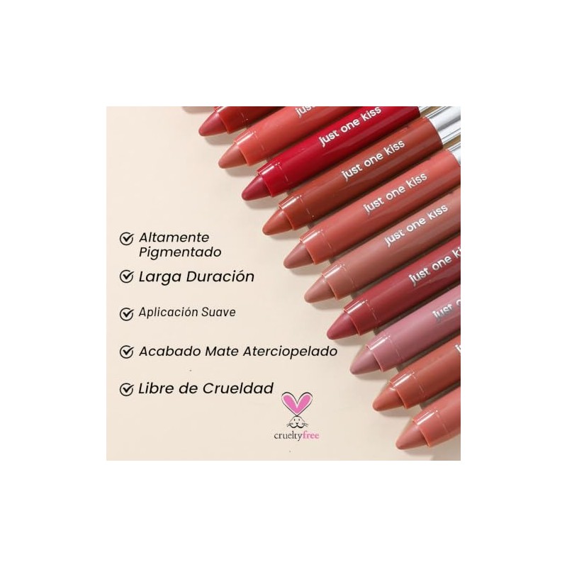 Erinde Lápiz Labial Mate, Lápiz Labial De Larga Duración, A06#