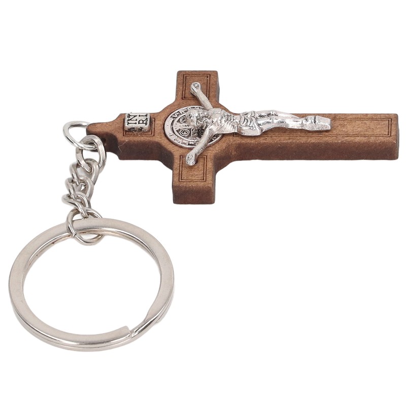 Christian Cross Keychains Engraved Bible Verses Exquisite Jesus Cross Key