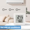 NHQZ 3 Stück luftfeuchtigkeitsmesser Thermometer Innen Digitales Mini Thermo Hygrometer