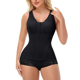 M MYODRESS Women's Fajas Colombianas Moldeadoras Postpartum Shapewear Post Surgery Tummy Control Girdles Full Body Faja Stage 2 Tummy Tuck Compression Garment Butt Lifter Bbl Waist Trainer Bodysuit