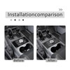 Hudiriy Soft Carbon Fiber Center Console Car Seat Heating Button