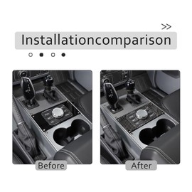 Hudiriy Soft Carbon Fiber Center Console Car Seat Heating Button Panel Memory Seat Adjustment Button Frame Sticker Compatible with Ineos Grenadier 2020-2024 Interior Protection Accessories