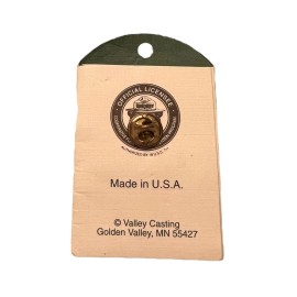 Valley Casting VTG Smokey Bear Pin Gold Made In USA