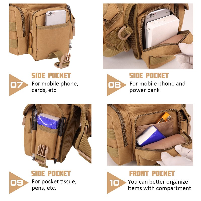 Drop Leg Bag Waterproof Thigh Waist Packs Pouch for Traveling
