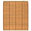 Red Lantern Burnt Bamboo Cordless Window Shade - Two-tone Honey,