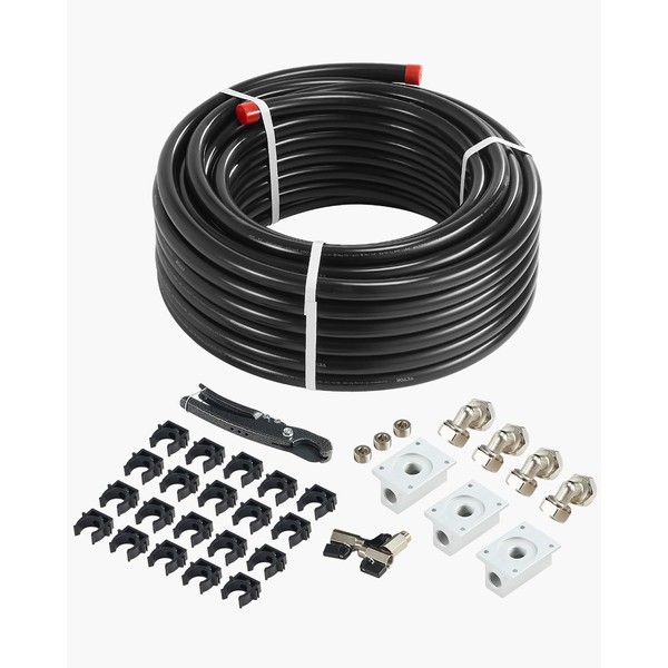 VEVOR Air Compressor Line Kit, 100FT x 3/4", HDPE-Aluminum Compressed