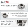 FASTON Square Nuts M6 Stainless Steel A2 V2A (Pack of
