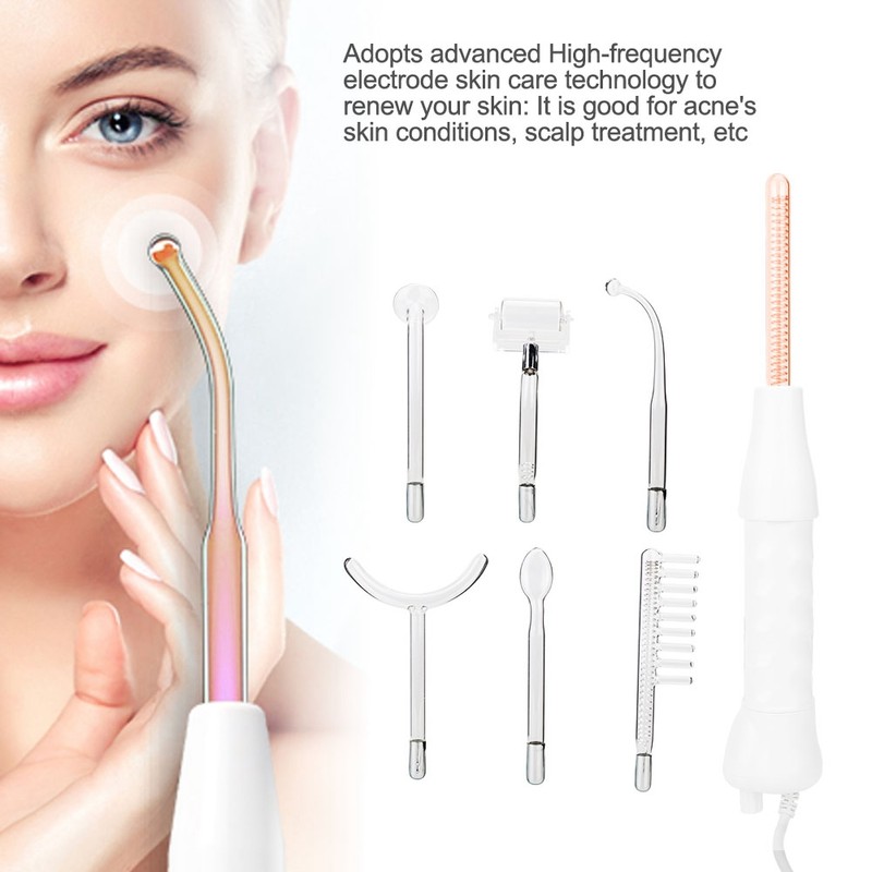 Portable Handheld High Frequency Electrode Machine Face Skin Care Acne