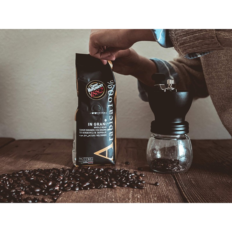 Caffe Vergnano 100% Arabica Coffee Beans Medium Roast - 8.8