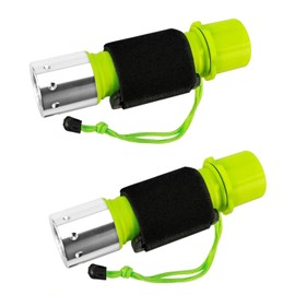 BlueFire 1200 Lumen Diving Flashlight XM-L2 Scuba Dive Flashlight Waterproof Diving Torch Submarine Diving Safety Lights Underwater Dive Light (2 Pack)