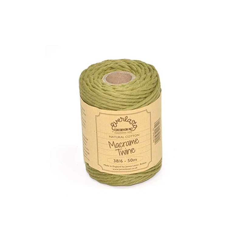 50M Spools - Everlasto Single Twist Soft Cotton Coloured Macrame