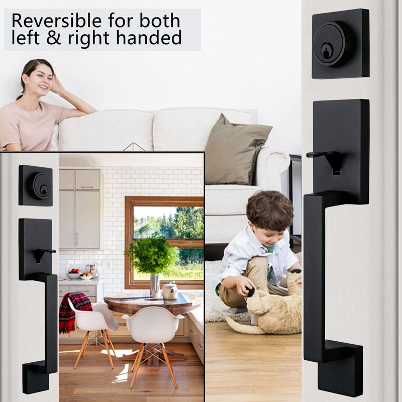 NEWBANG Traditional Keyed Entry Handleset for Single Front Door with