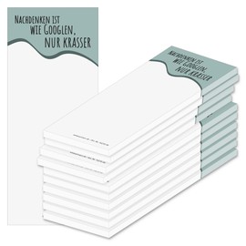 PRICARO Notepad "Quote 06" Magnetic 62 x 148 mm Pack of 10