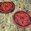 RPG D&D D20 Dice Drink Coaster Tableware - Color: 8ct