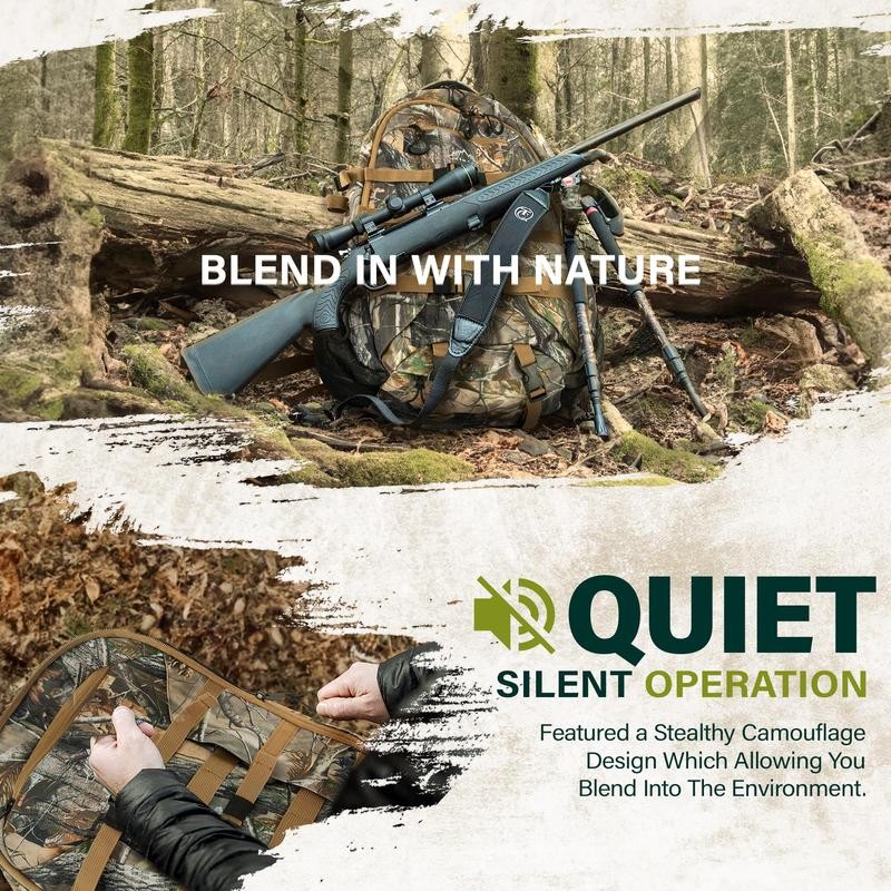 600D Waterproof Hunting Backpack for Men,Camo Hunting Pack with Bow