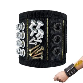Magnetic Tool Wristband, Magnetic Wrist Strap for Holding Screws, Nails, Drill Bits. Tool Storage with Magnets for Home, DIY, Carpentry, Repair, Mechanics