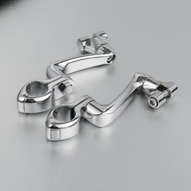 XMT-MOTO Chrome 360 Degree Highway Foot Pegs Mounting Kit For all models with 1-1/4" (32mm) Engine Guards