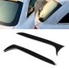 2pcs Rear Back Window Side Spoiler Glossy Black Maintenance Replacement